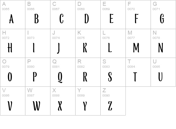 Blancmange uppercase A-Z preview