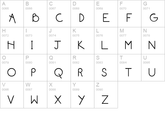 Blarney Bold uppercase A-Z preview