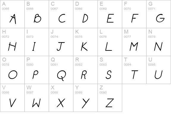 Blarney Bold Italic uppercase A-Z preview