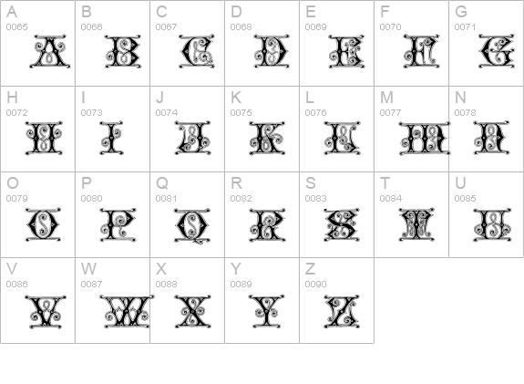 Blavicke Capitals Semi-expanded Regular uppercase A-Z preview