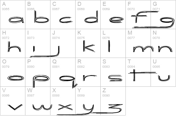 Blazer uppercase A-Z preview