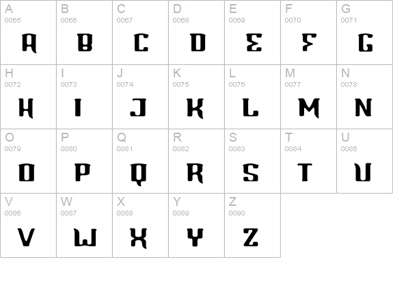 Blinddate uppercase A-Z preview