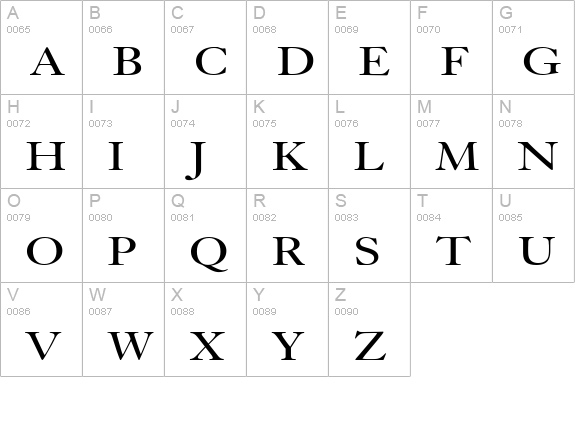 Bliss Wide Normal uppercase A-Z preview