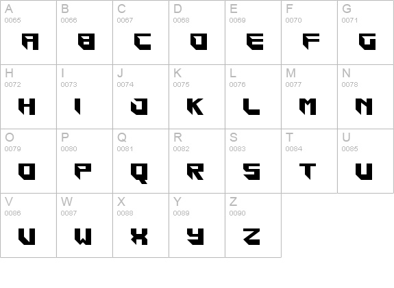 Blockar uppercase A-Z preview