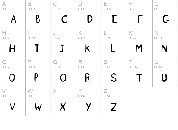 BlockheadUnplugged uppercase A-Z preview
