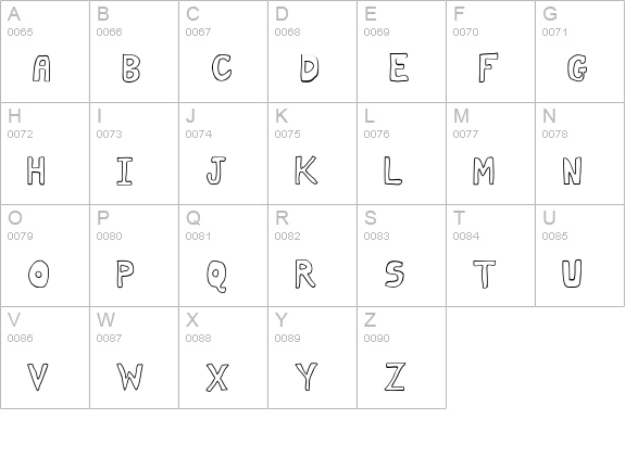 Blocks uppercase A-Z preview