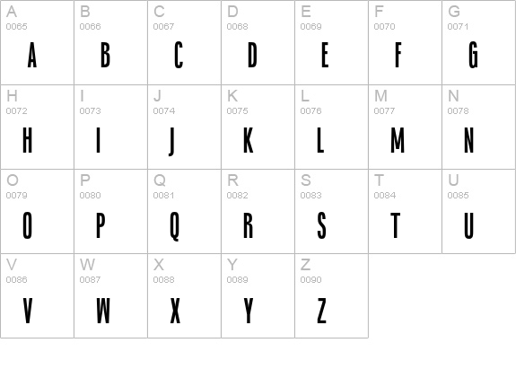 Blonden uppercase A-Z preview