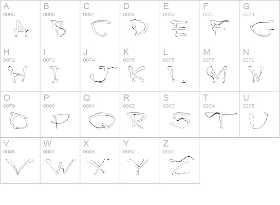 BlottoooLightBeer uppercase A-Z preview