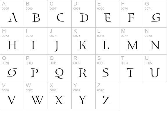 Blue Island Std uppercase A-Z preview
