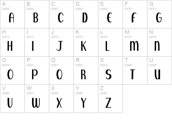Blue Melody UltraBold uppercase A-Z preview