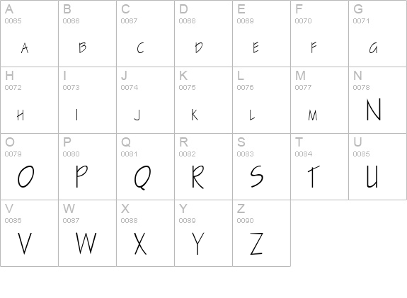BluePrint Bold uppercase A-Z preview