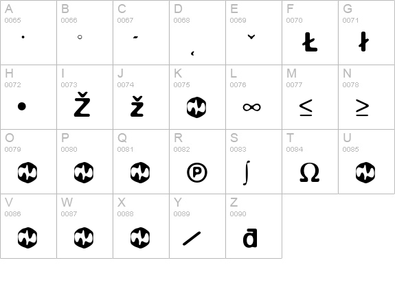 BlurExtra uppercase A-Z preview