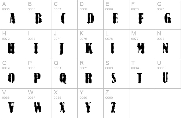 BN-ArNoN uppercase A-Z preview