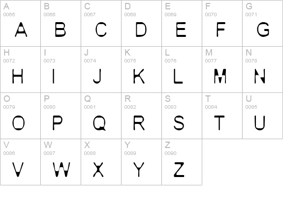BN BoyfriEnd uppercase A-Z preview