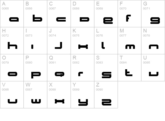 BN Cosmic Girl uppercase A-Z preview