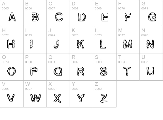 BN-Gillian uppercase A-Z preview