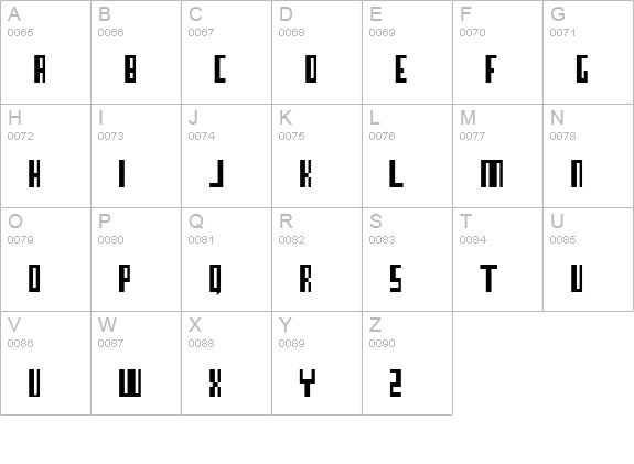 BN Information uppercase A-Z preview