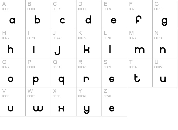BN Internet uppercase A-Z preview