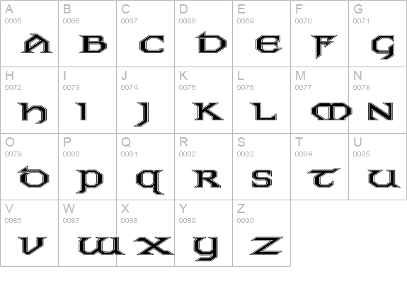 board uppercase A-Z preview