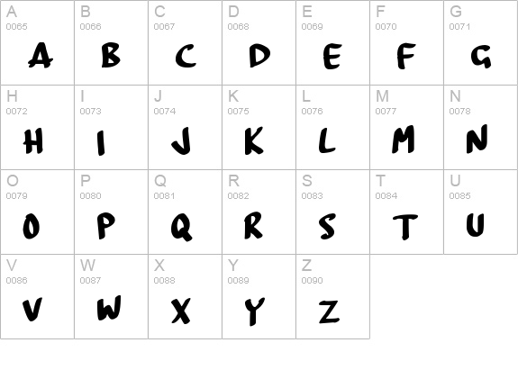 Board Marker uppercase A-Z preview