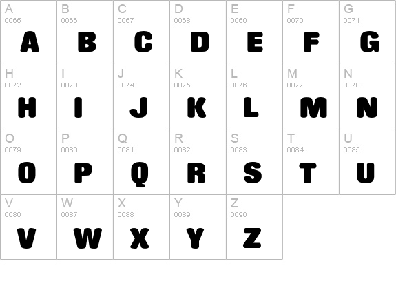 Boardwalk uppercase A-Z preview