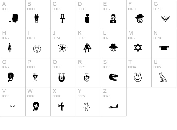 BOBCO 9 uppercase A-Z preview