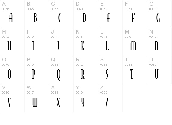 BodegaSerif-LightOldstyle uppercase A-Z preview