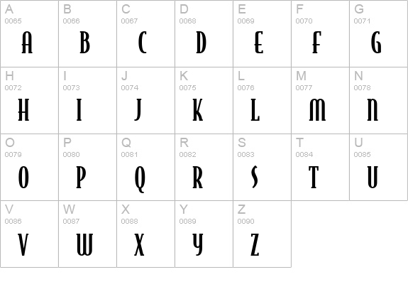 BodegaSerif-MediumOldstyle uppercase A-Z preview