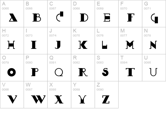 Boeuf Au Joost NF uppercase A-Z preview