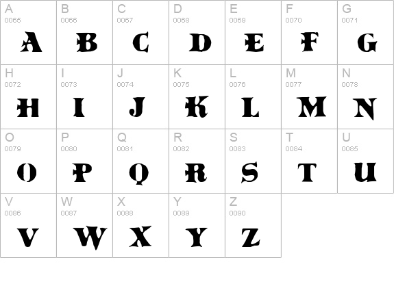 BoinkoMatic uppercase A-Z preview