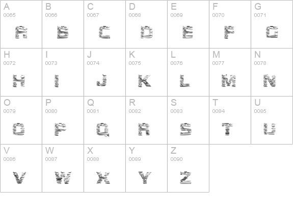 Bois Regular uppercase A-Z preview