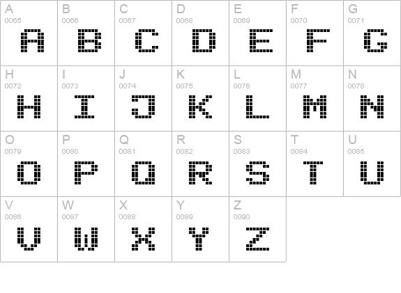 Bold LED Board-7 uppercase A-Z preview