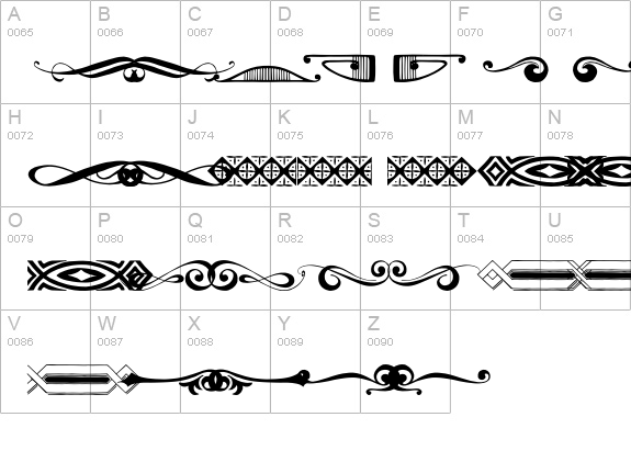Bold Pressing Elements 01 uppercase A-Z preview