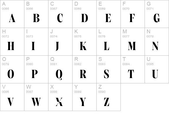 Bolognia Extra Bold uppercase A-Z preview