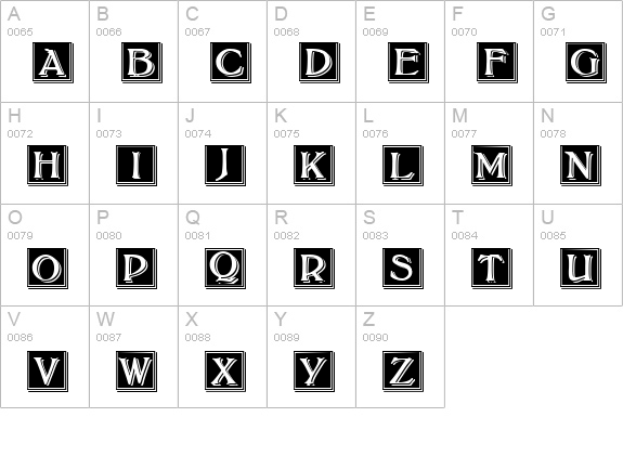 BoltonDropCaps uppercase A-Z preview