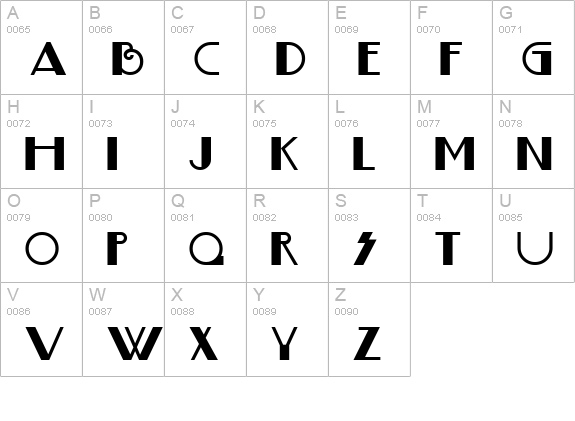 BoogieNightsNF uppercase A-Z preview