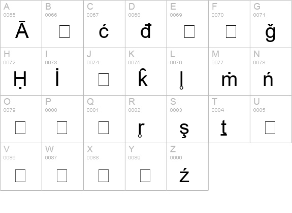 Bookshelf Symbol 1 uppercase A-Z preview