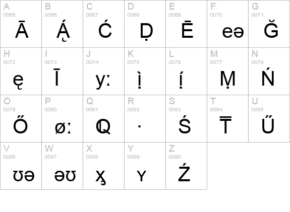 Bookshelf Symbol 5 uppercase A-Z preview