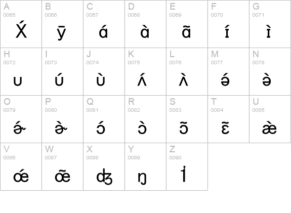 Bookshelf Symbol 7 uppercase A-Z preview