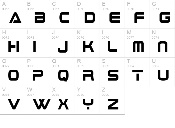 BoomBox uppercase A-Z preview