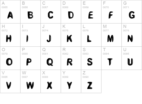 boomerang monkey deluxe. uppercase A-Z preview