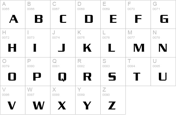 Boost SSi uppercase A-Z preview