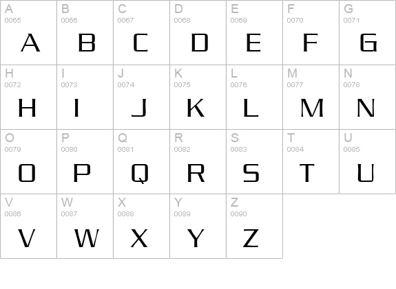 BoostLightSSK uppercase A-Z preview