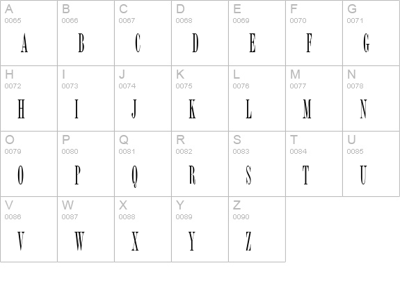 Bordeaux Roman Plain uppercase A-Z preview