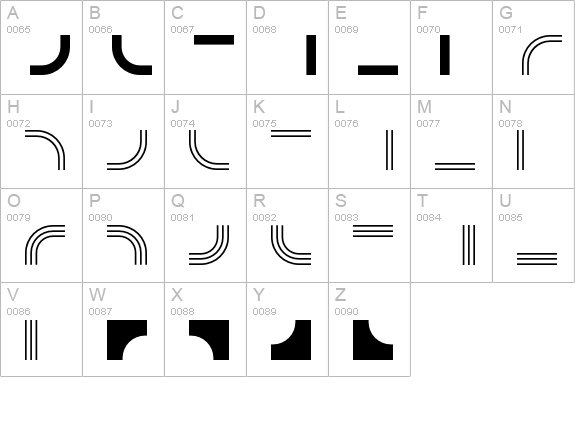 Border Pi 1515-9 uppercase A-Z preview