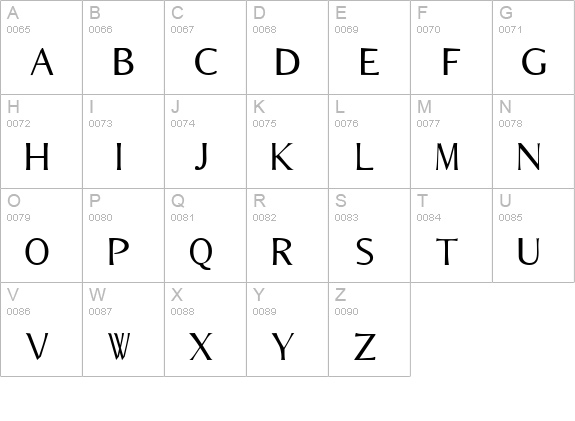 Bordofixed Tryout uppercase A-Z preview