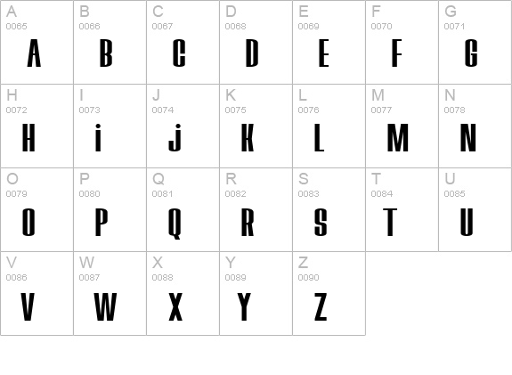 Bored Robots KG uppercase A-Z preview