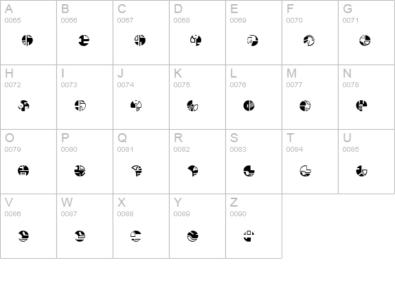 Borg uppercase A-Z preview