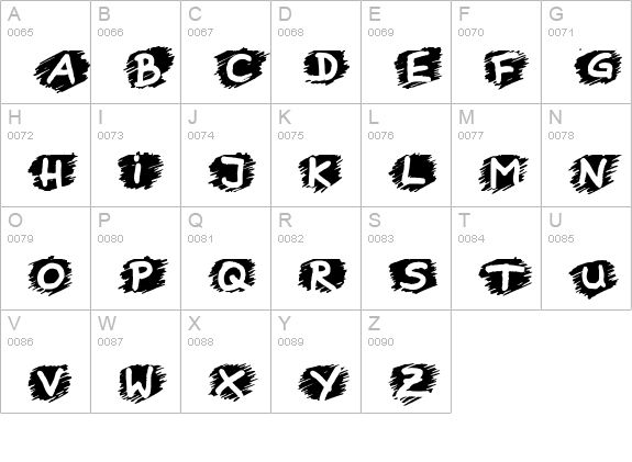 Boring Lesson uppercase A-Z preview