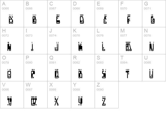 Boron Regular uppercase A-Z preview